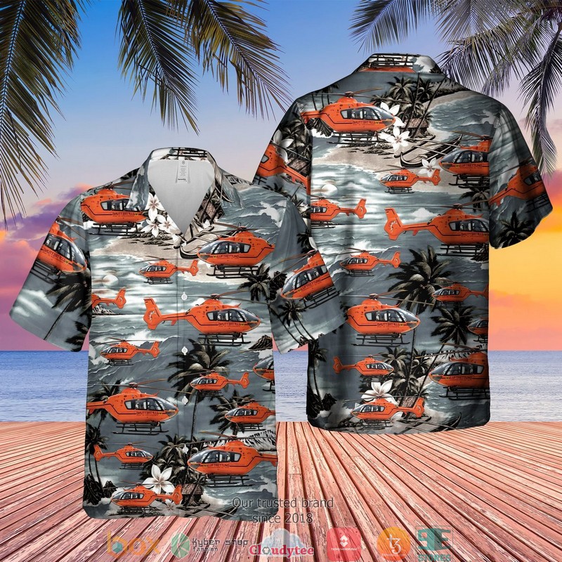 German Air Force Luftwaffe Bavarian Tiger Short Sleeve Hawaiian Shirt