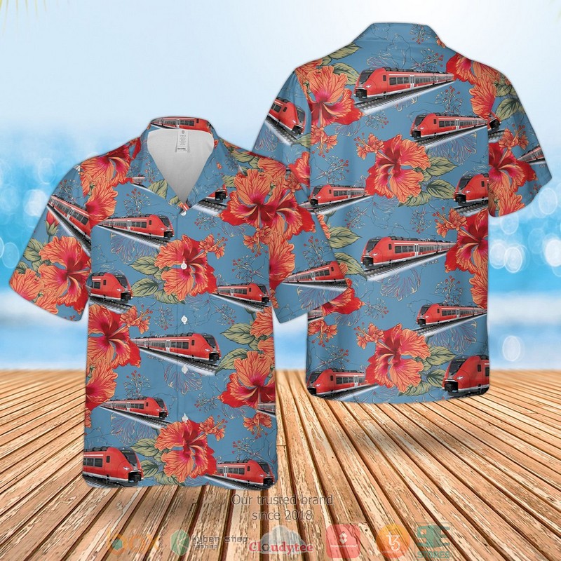 German Deutsche Bahn ICE Hawaiian Shirt