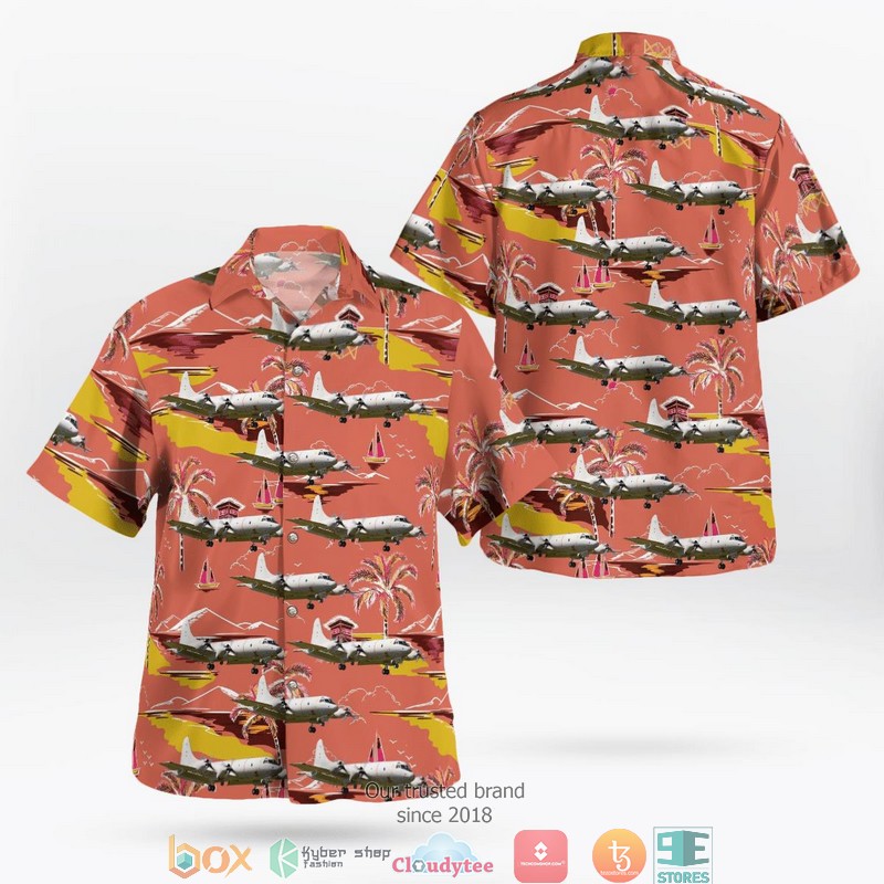 German Navy Lockheed P-3C Orion Hawaiian Shirt