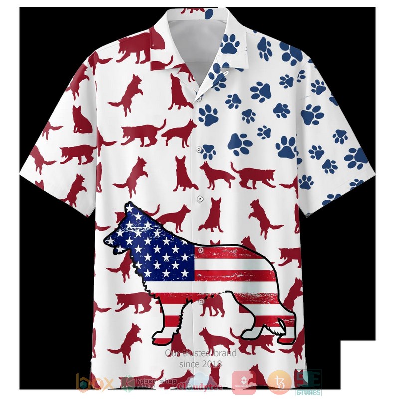 German Rescue Dog BRH Short Sleeve Hawaiian Shirt