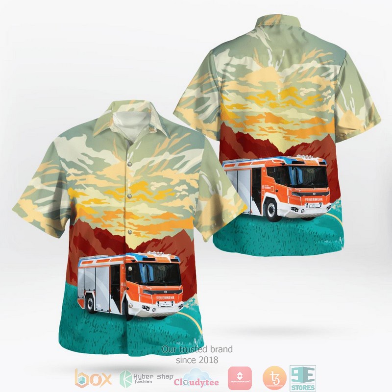 German World War 2 Sky Hawaiian Shirt