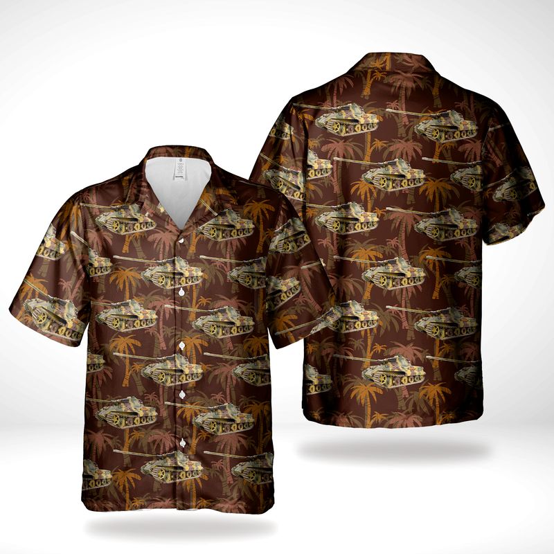 Germany Wehrmacht Panzerkampfwagen V Panther WWII Hawaiian Shirt