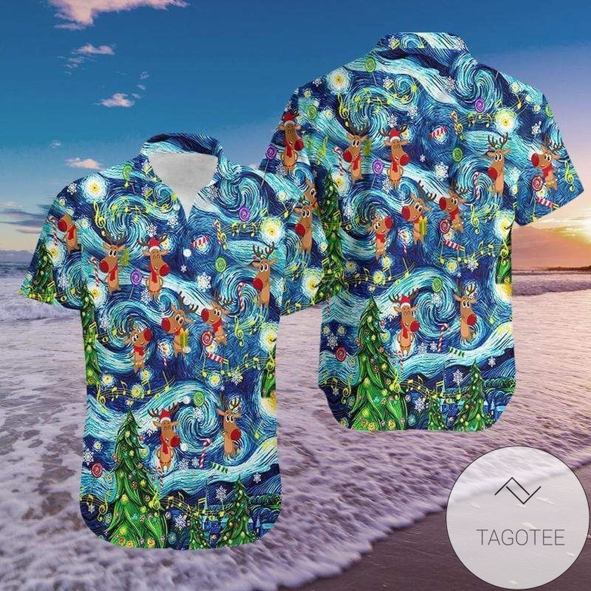 Get Here Hawaiian Aloha Shirts Christmas Dragon