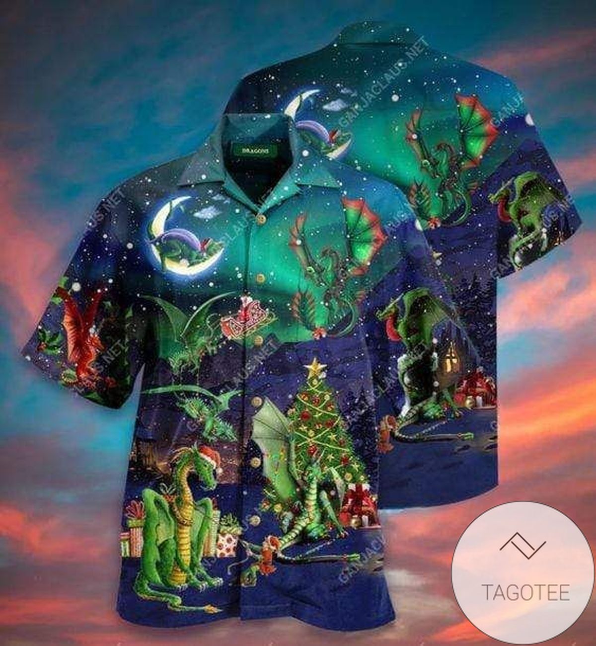 Get Here Hawaiian Aloha Shirts Merry Steampunk Christmas