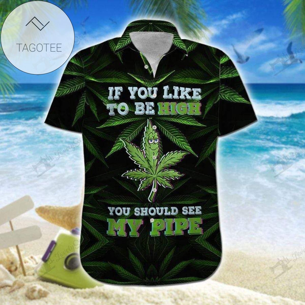 Get Here Hawaiian Aloha Shirts Weed Dont Panic Its Organic