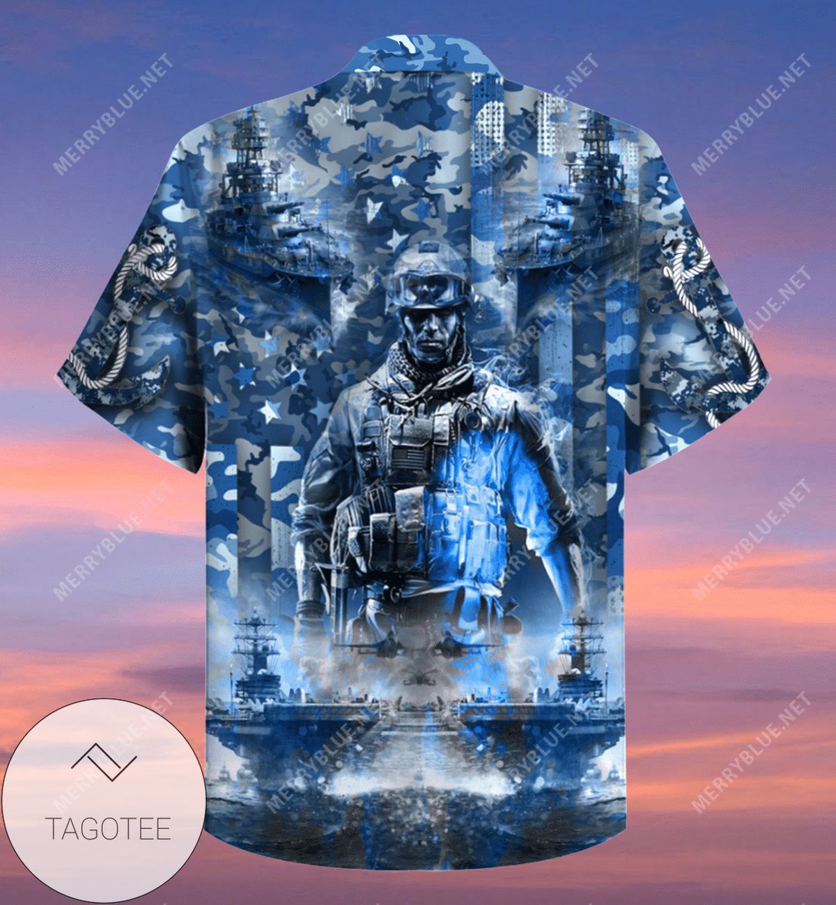 Get Here Navy 2022 Authentic Hawaiian Shirt