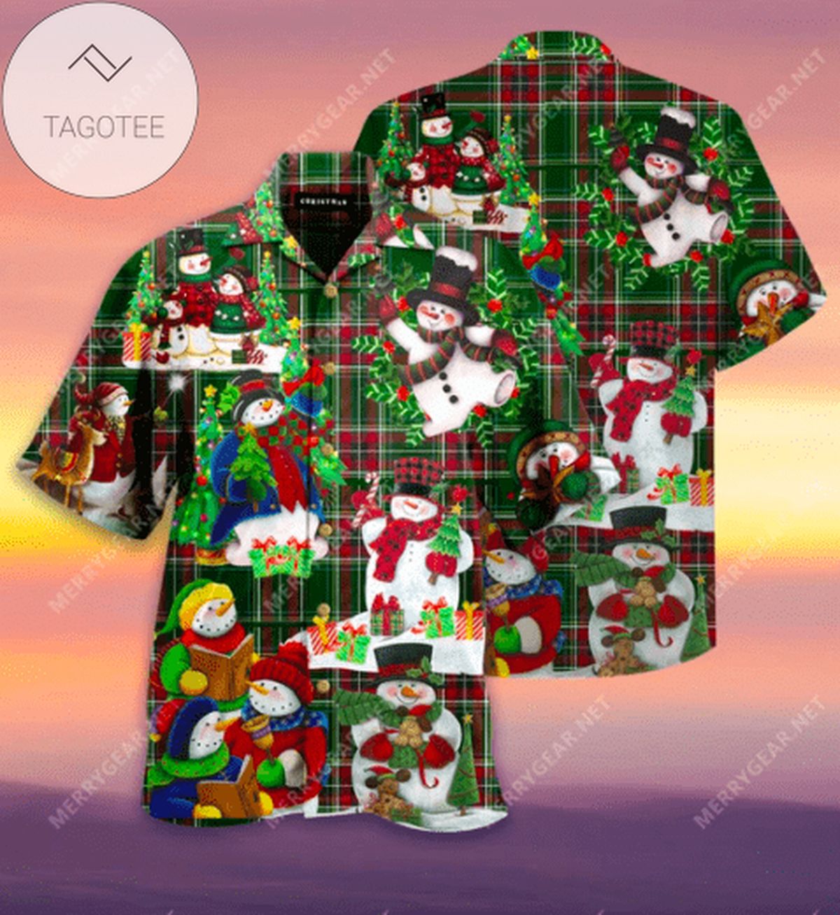 Get Here Snowman Relaxing On The Beach Unisex 2022 Authentic Hawaiian Shirts