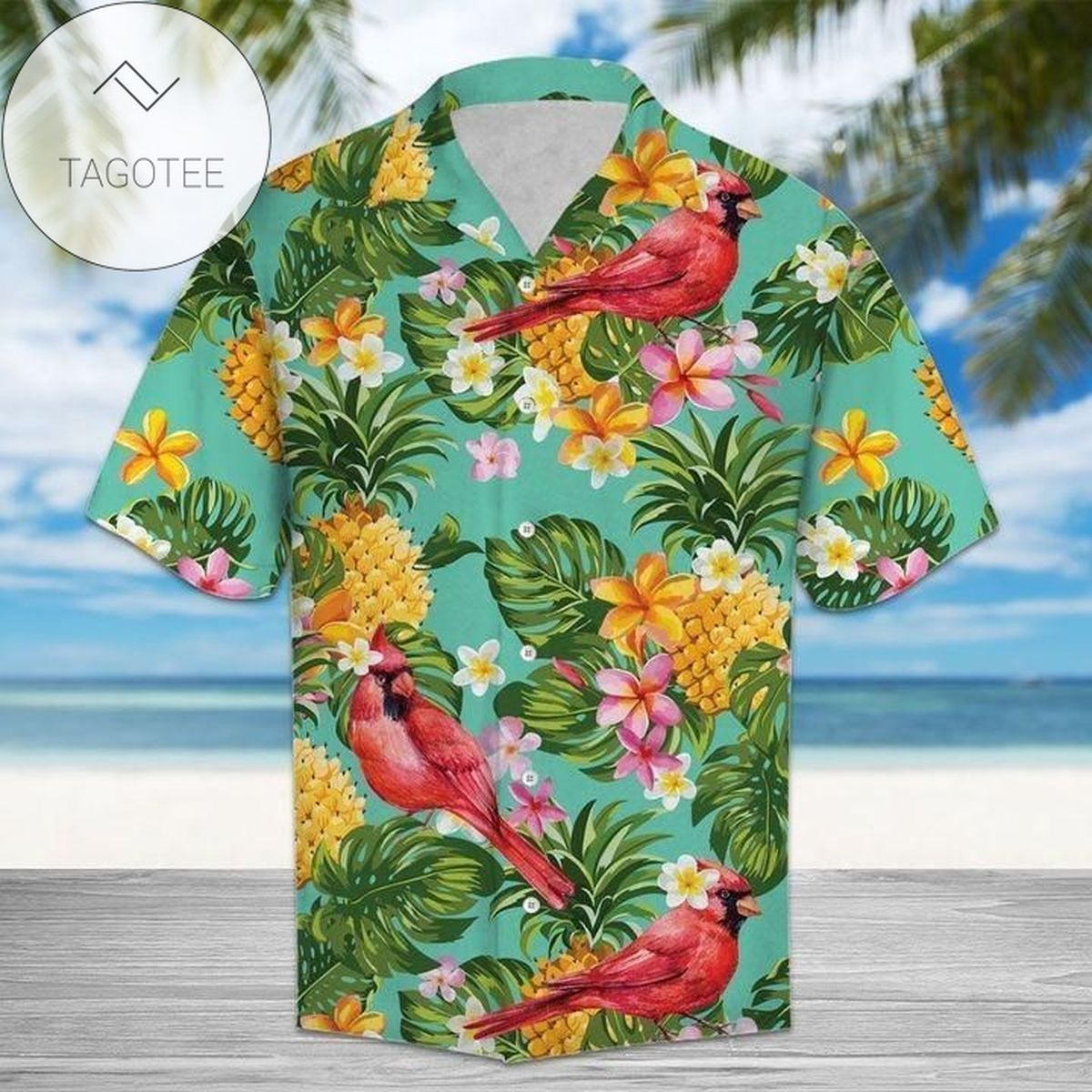 Get Here Tropical Pineapple Octopus 2022 Authentic Hawaiian Shirts V