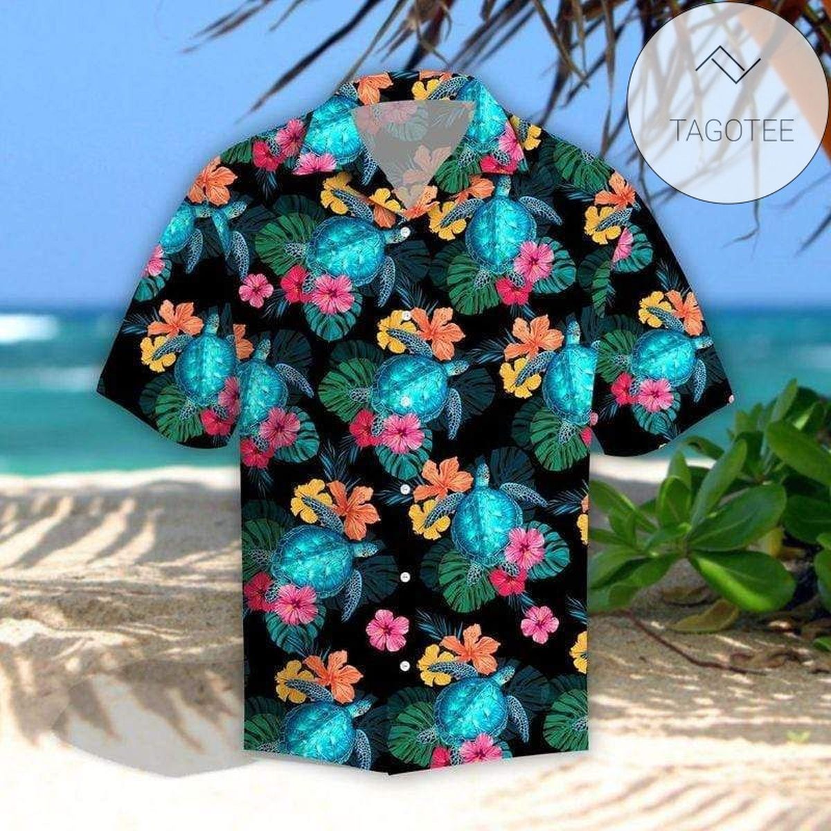 Get Here Turtle And Coral Tropical Full Authentic Hawaiian Shirt 2022s Hl