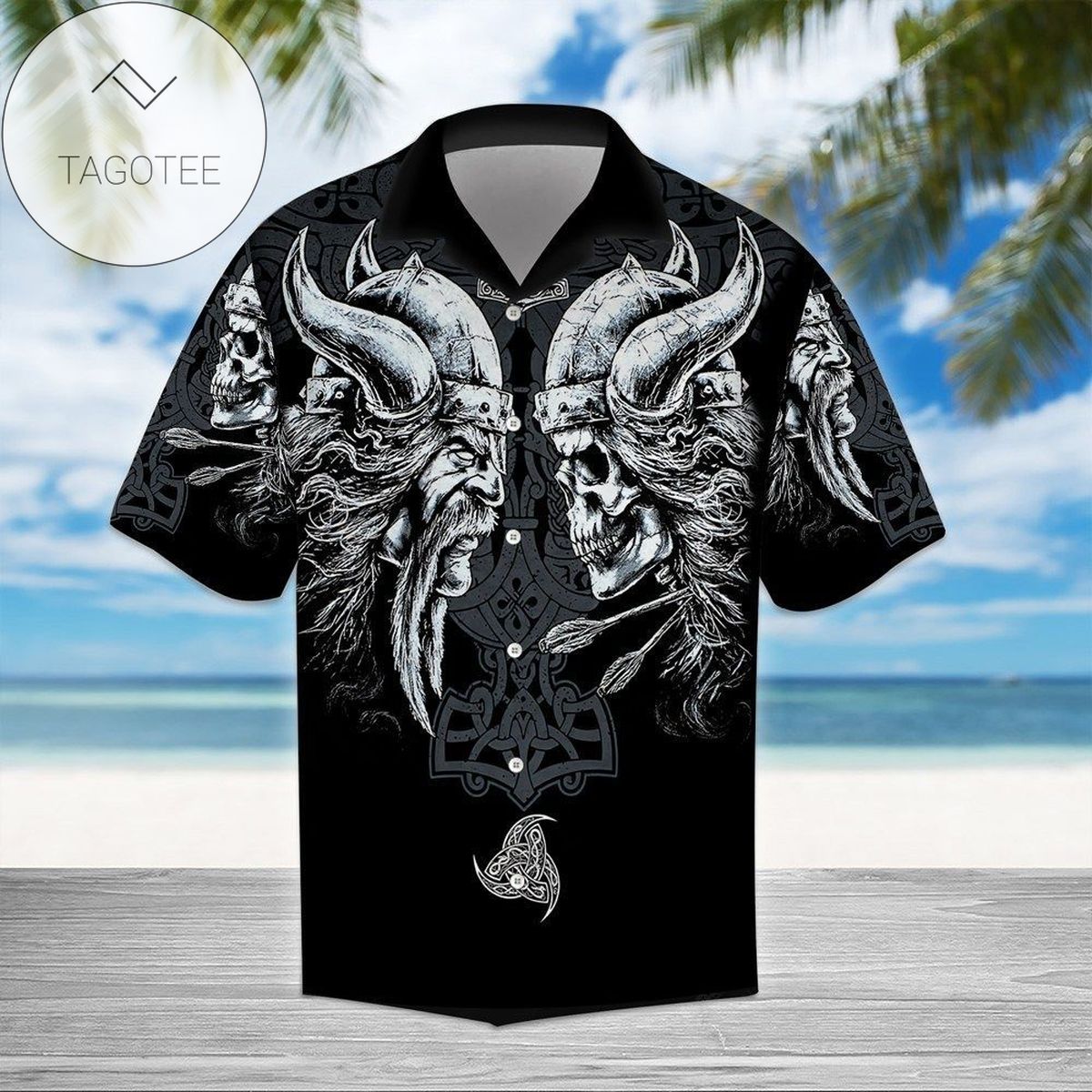 Get Here Viking The Raven Of Odin Hawaiian Aloha Shirts