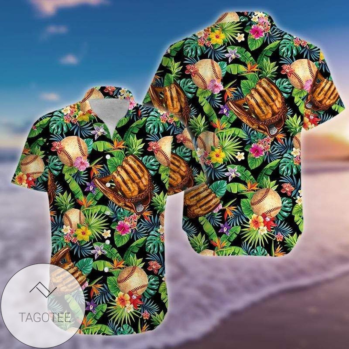 Get Here Vintage Bowling Ball And Pin Tropical Unisex Hawaiian Aloha Shirts