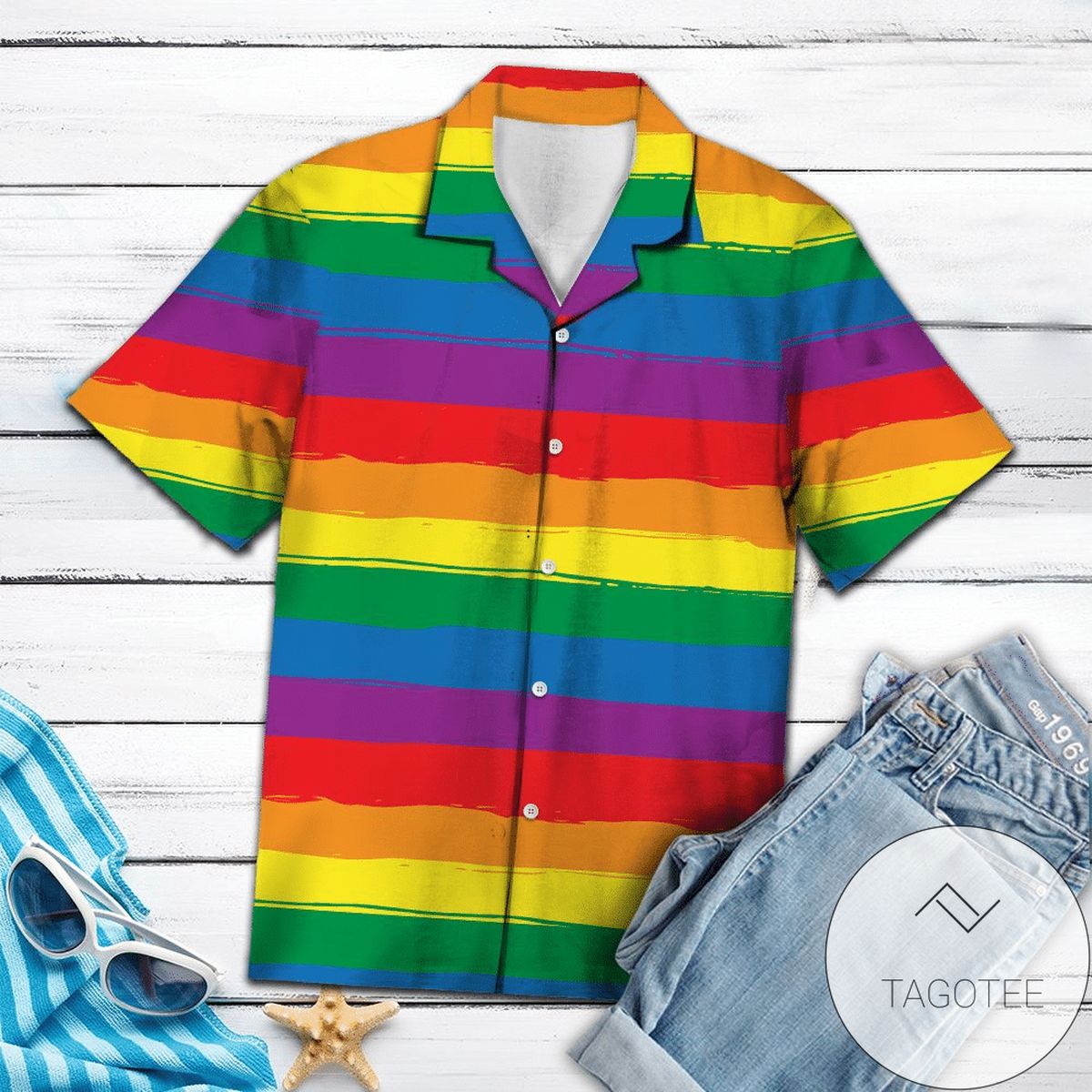 Get Now Lgbt Proud Funny Dabbing Unicorn Rainbow 2022 Authentic Hawaiian Shirts V