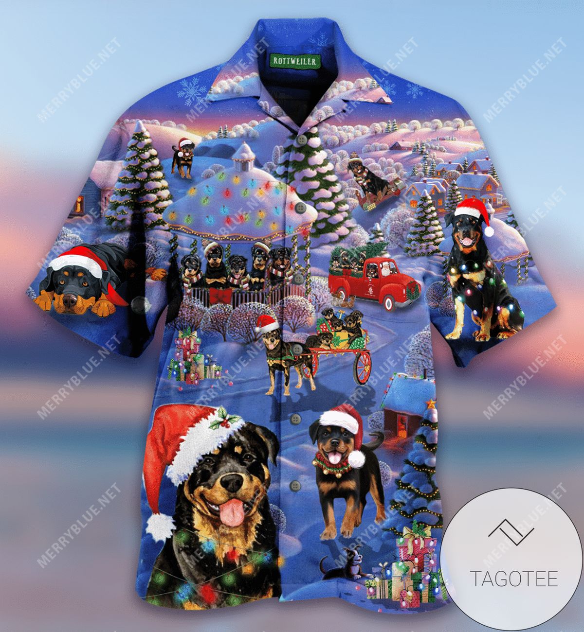 Get Now Merry Christmas Santa Claus Hawaiian Red Aloha Shirts