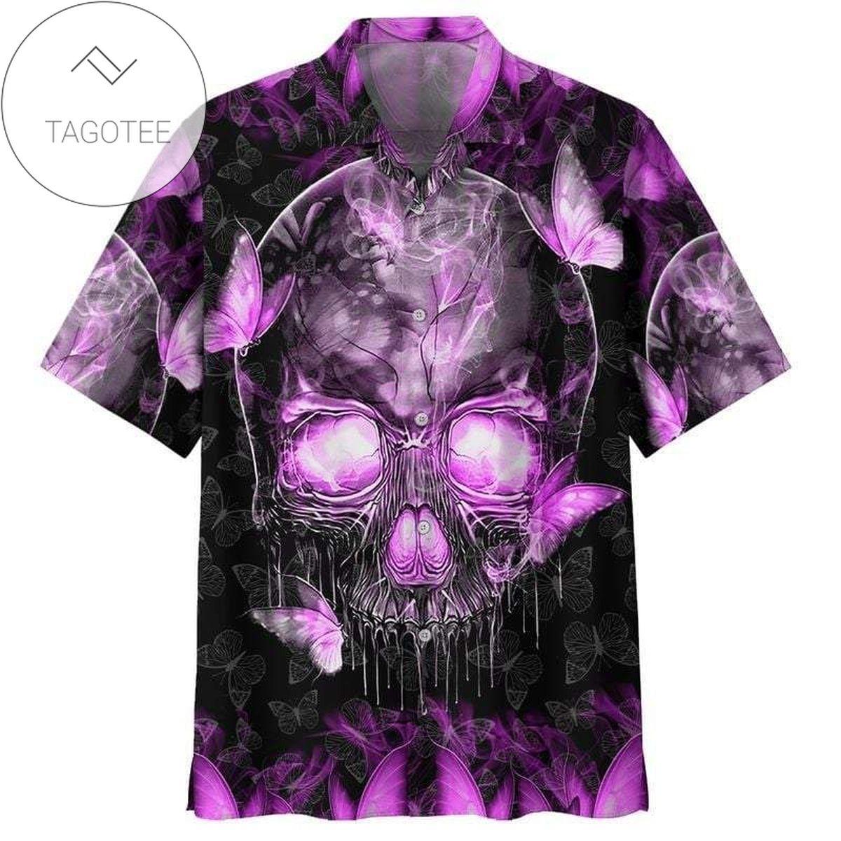 Get Now Skull In Forest All Over Authentic Hawaiian Shirt 2022