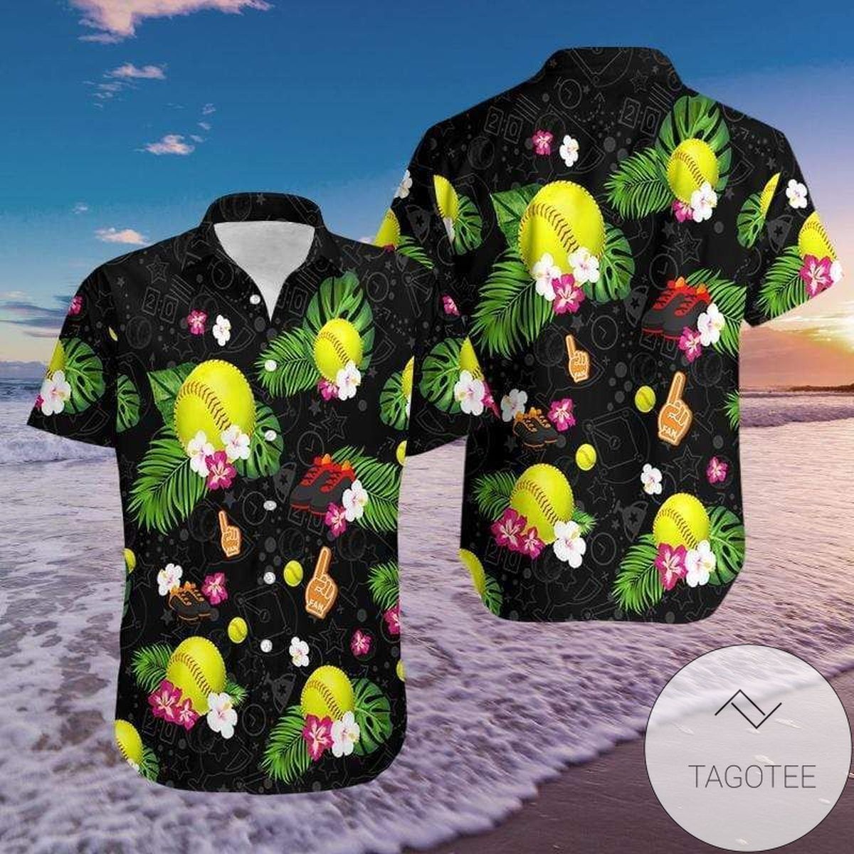 Get Now Softball Colorful Light 2022 Authentic Hawaiian Shirts