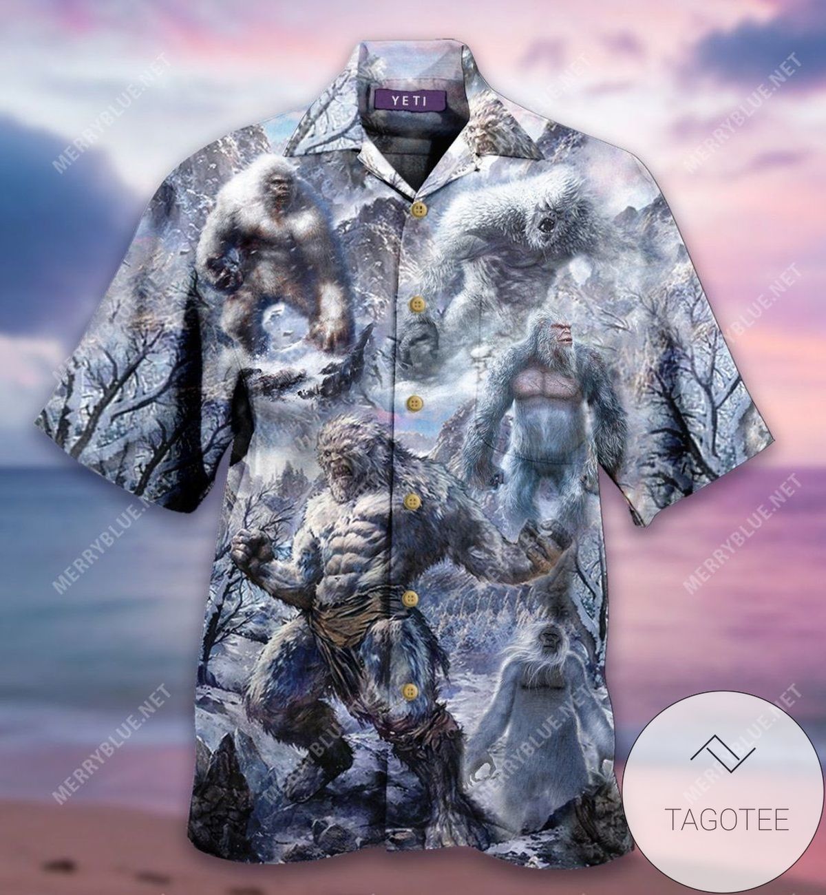 Gettyshirt Dogs Tropical Vintage Cotton Mens Hawaiian Shirt