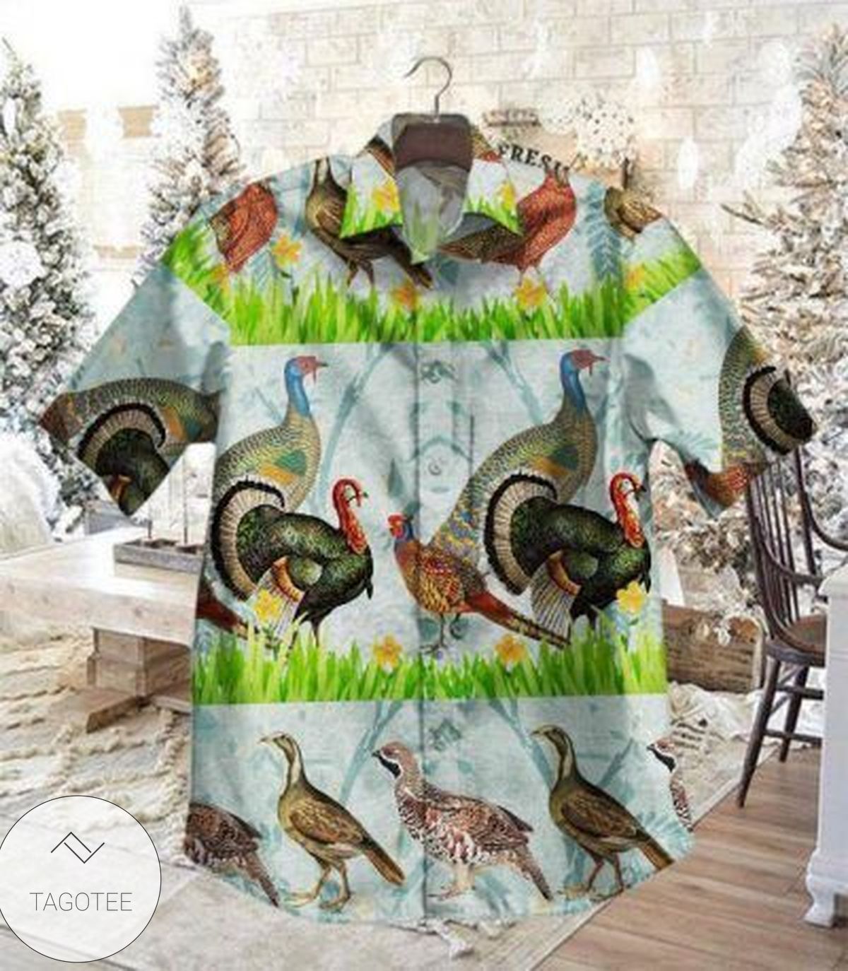 Gettyshirt Tropical 2911 Blv Vintage Cotton Mens Hawaiian Shirt