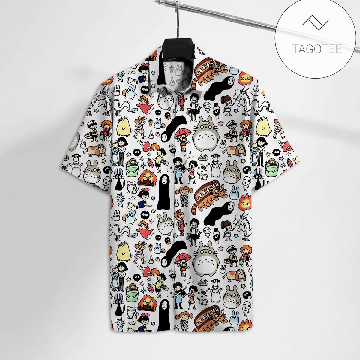 Ghibli Hawaiian Shirt S.ghibli Emoji Faces Hawaii Tshirt Aloha Shirt