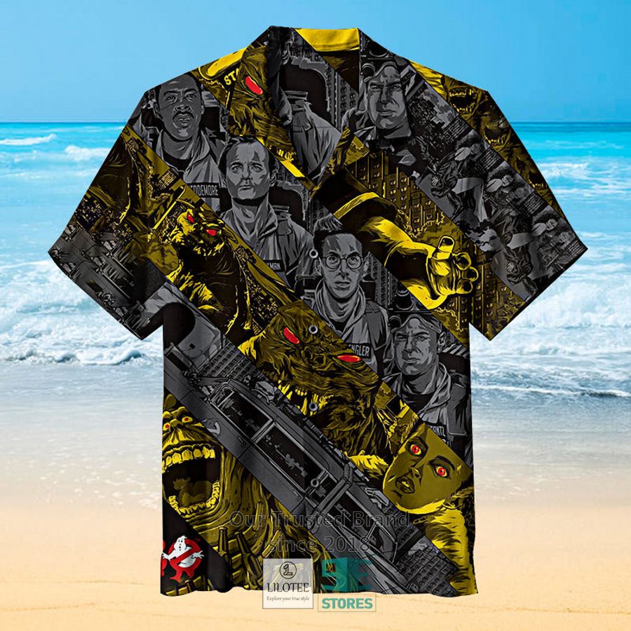 Ghost Face tropical Purple Hawaiian Shirt