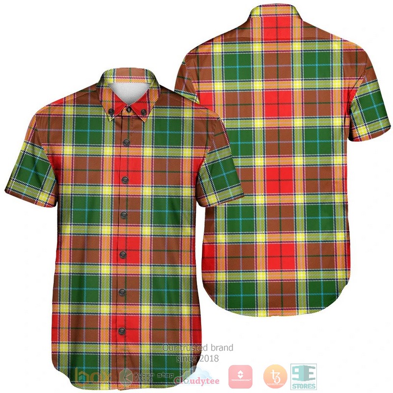 Gibbs Tartan Crest Hawaiian Shirt