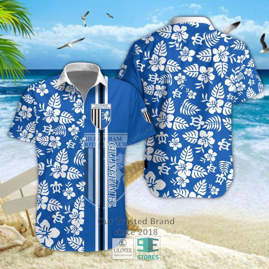 Gillingham Hibicus Hawaiian Shirt