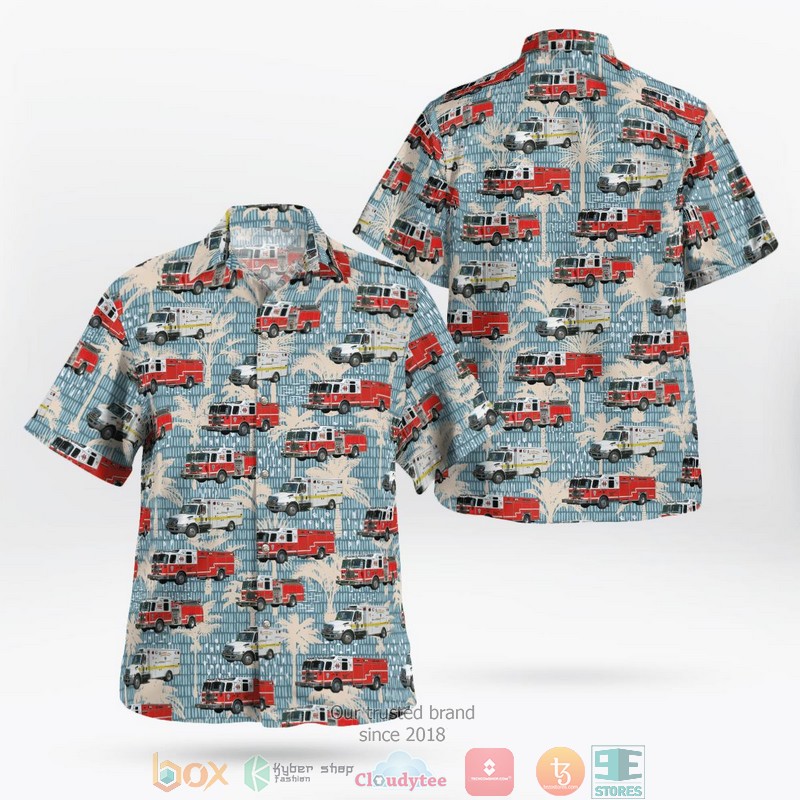 Gladstone Fire Department Hawaiian Shirt