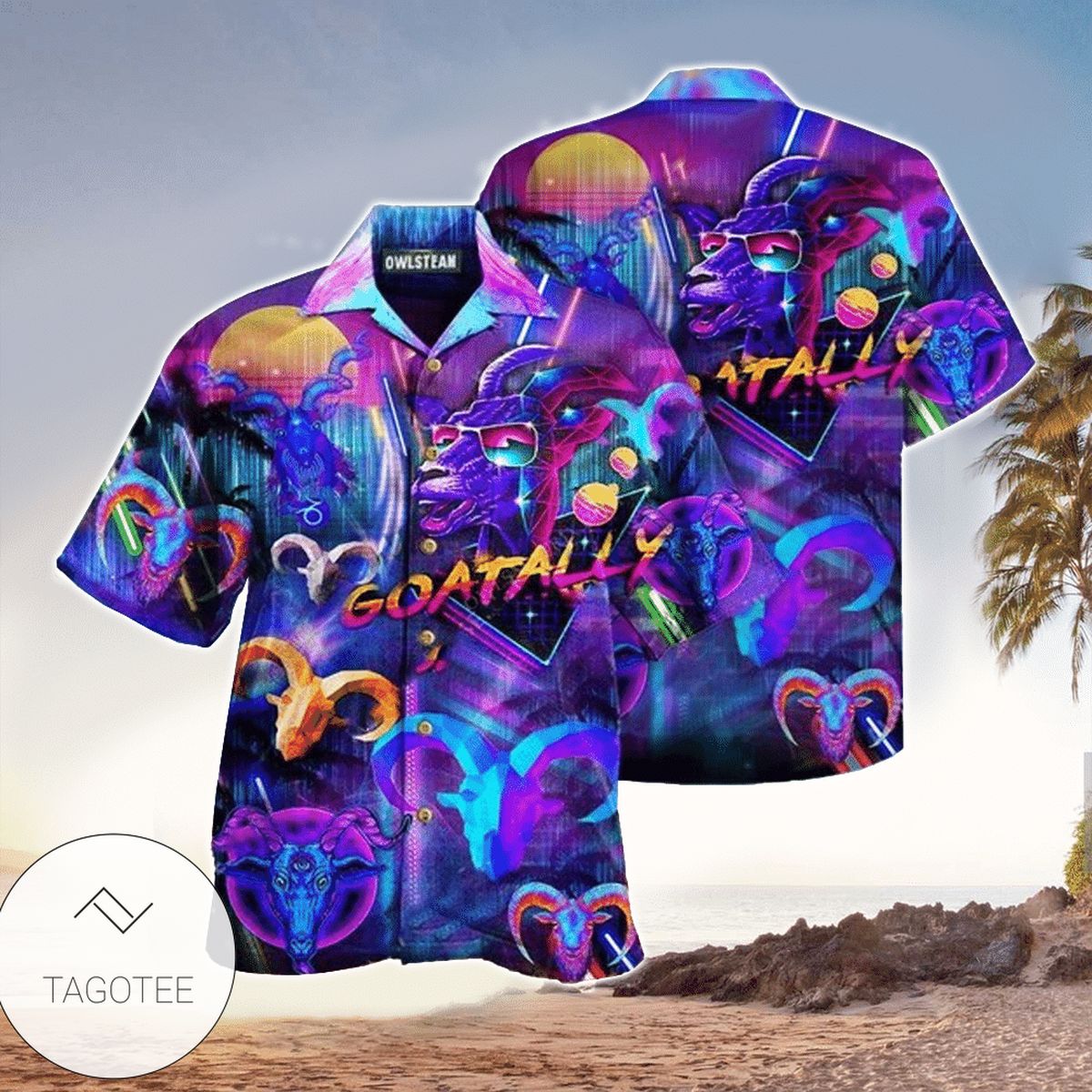 Goat Hawaiian Shirt | Unique Beach Shirt|