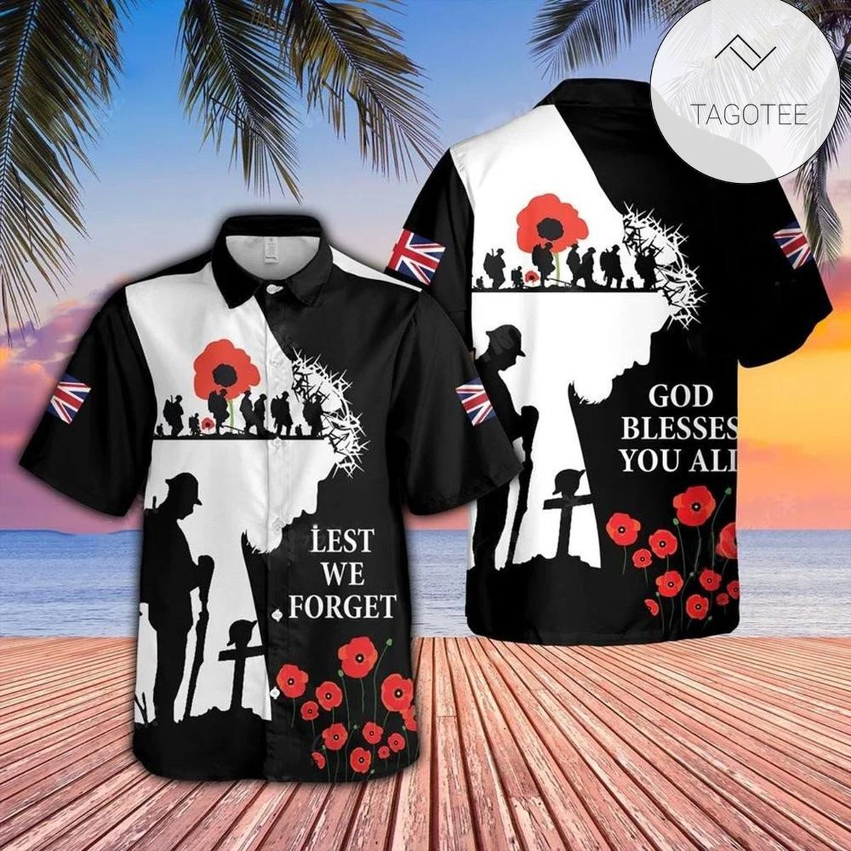 God Bless And Eagle Under God 2022 Authentic Hawaiian Shirts #dh