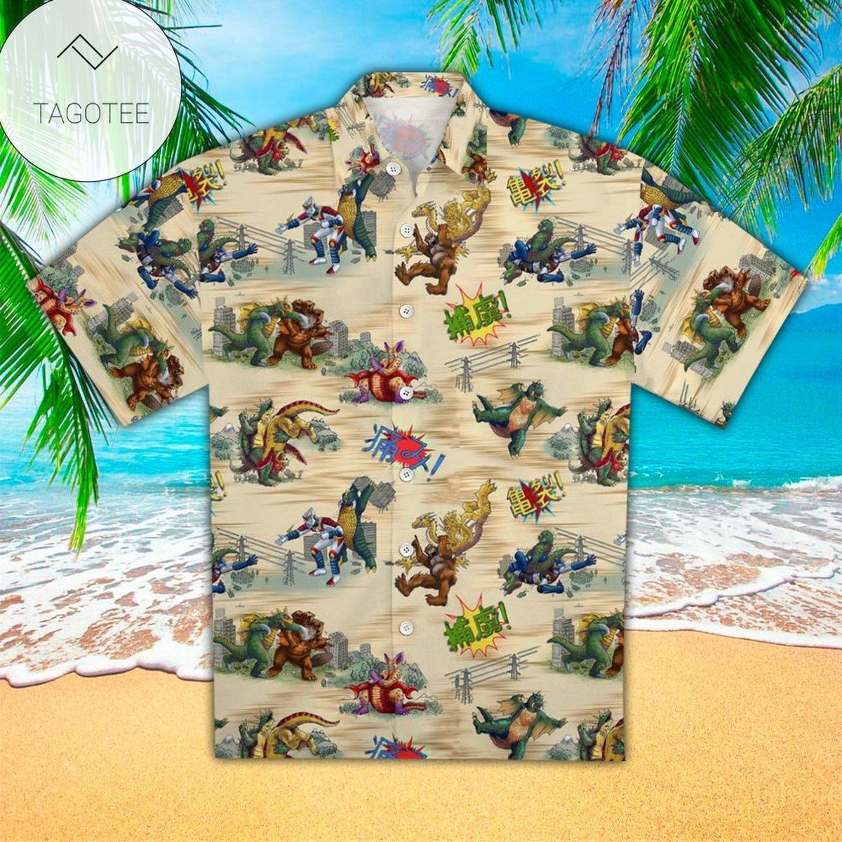 Godzilla Hawaiian Shirt Godzilla Shirt For Godzilla Lover