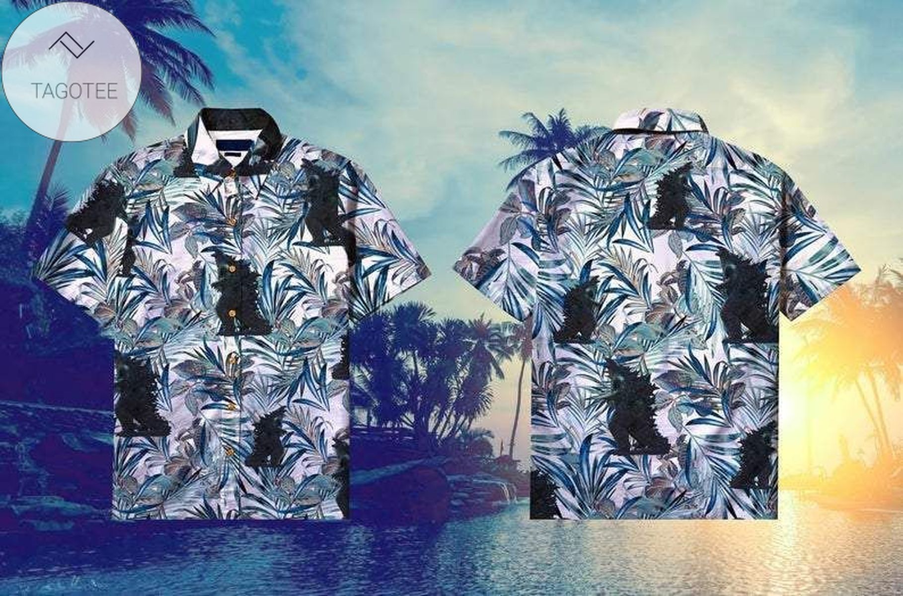 Godzilla Titan Hawaiian Unisex Aloha Shirts V