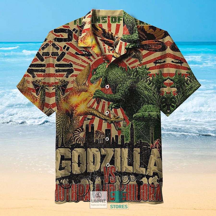 Godzilla Vs King Ghidorah Casual Hawaiian Shirt