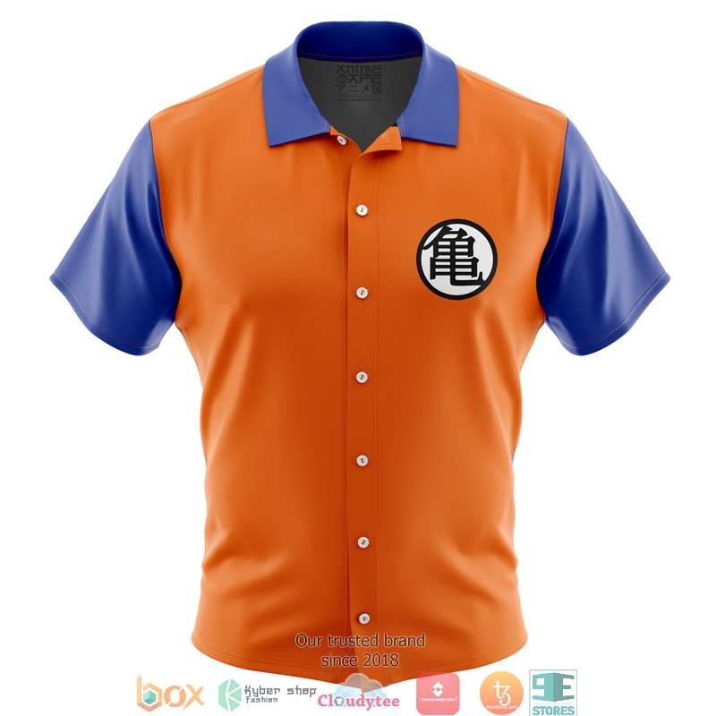 Goku Dragon Ball Z Button Down Hawaiian Shirt