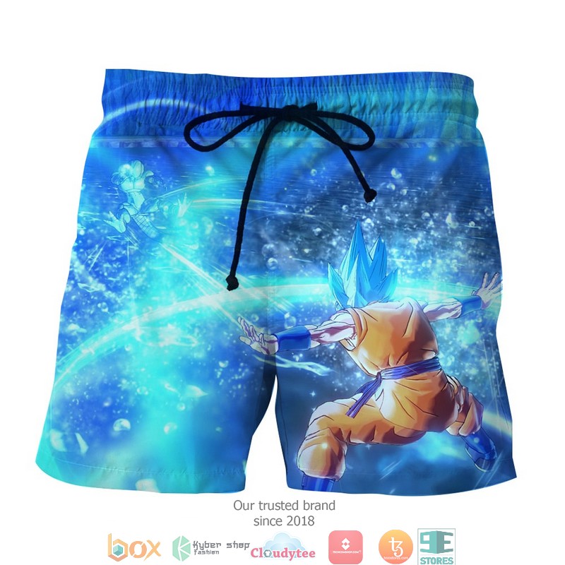 Goku Super Saiyan Dragon Ball Z Blue Shorts