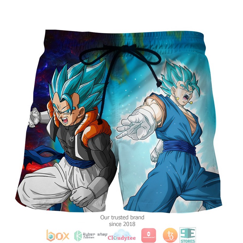 Goku Vegeta Dragon Ball Z Blue Shorts