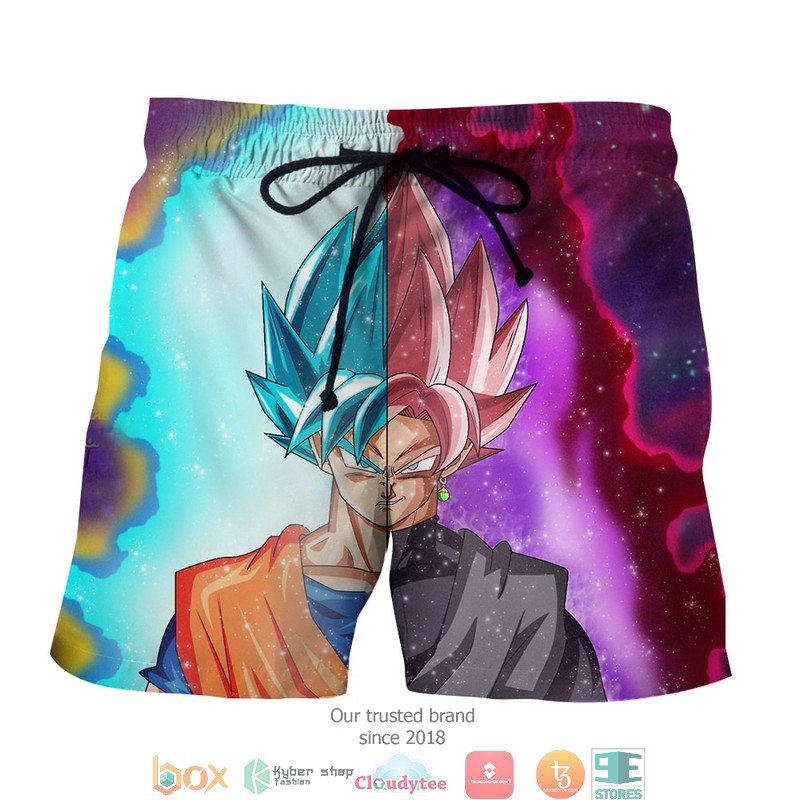 Goku Vegeta Dragon Ball Z Galaxy Shorts