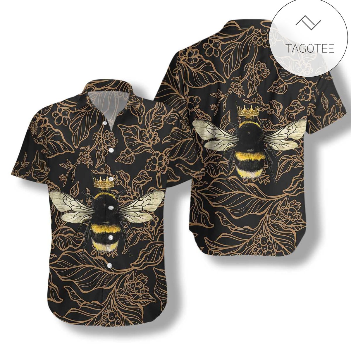 Golden Butterflies For Men And Women Graphic Print Short Sleeve Hawaiian Casual Shirt