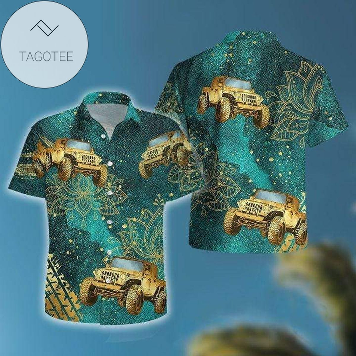 Golden Koi Fish Hawaiian Shirt