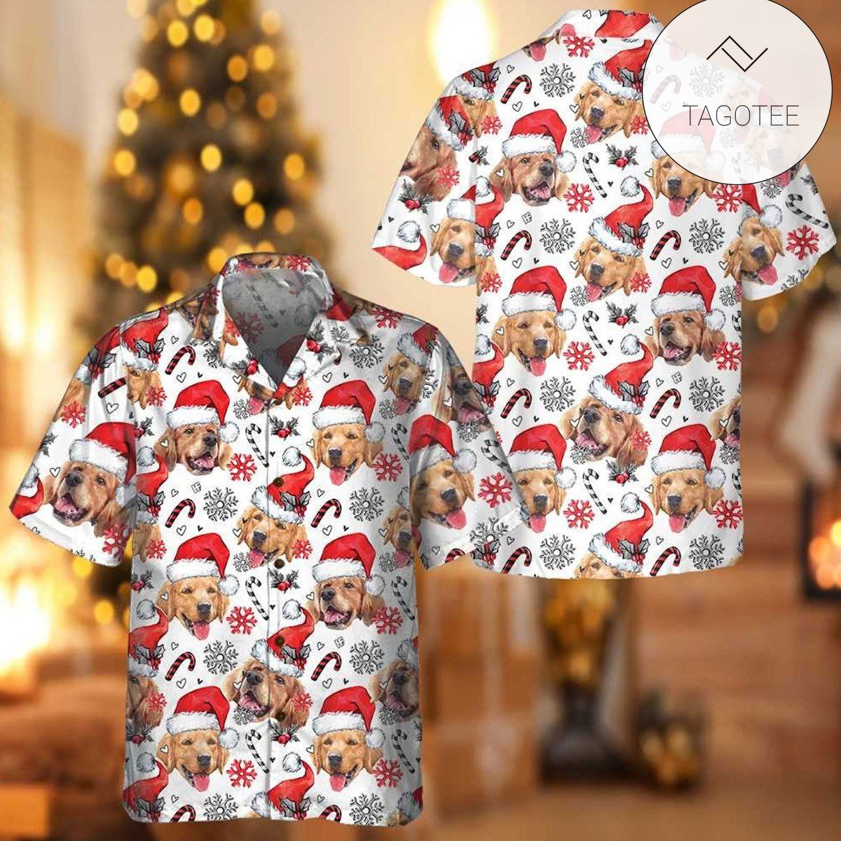 Golden Retriever Tropical Hawaiian Shirt Summer Button Up Shirt For Men Latest Shirt 2020