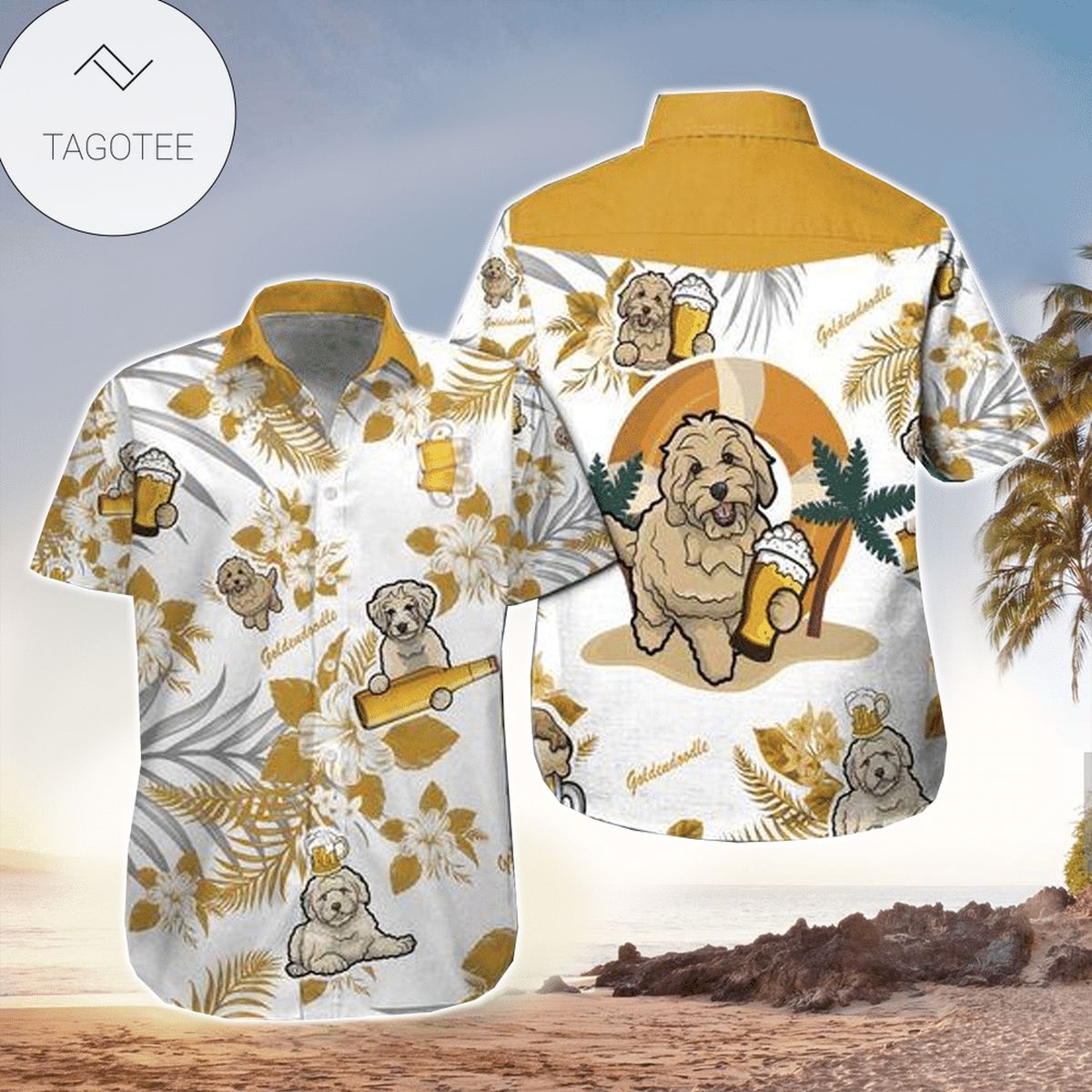 Goldendoodle Hawaiian Shirt Perfect Gift Ideas For Goldendoodle Dog Lover