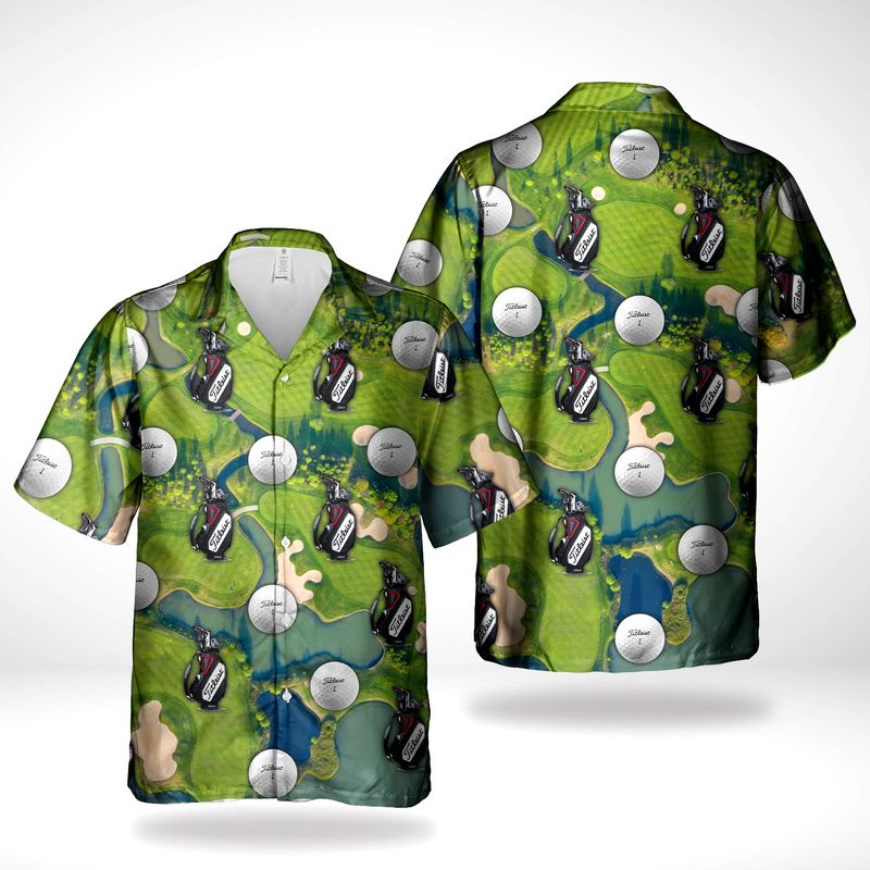 Golf Dog Colorful Hawaiian Shirt