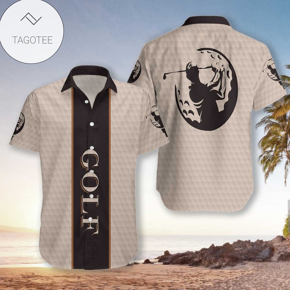 Golf Blade Skull Hawaiian Shirt