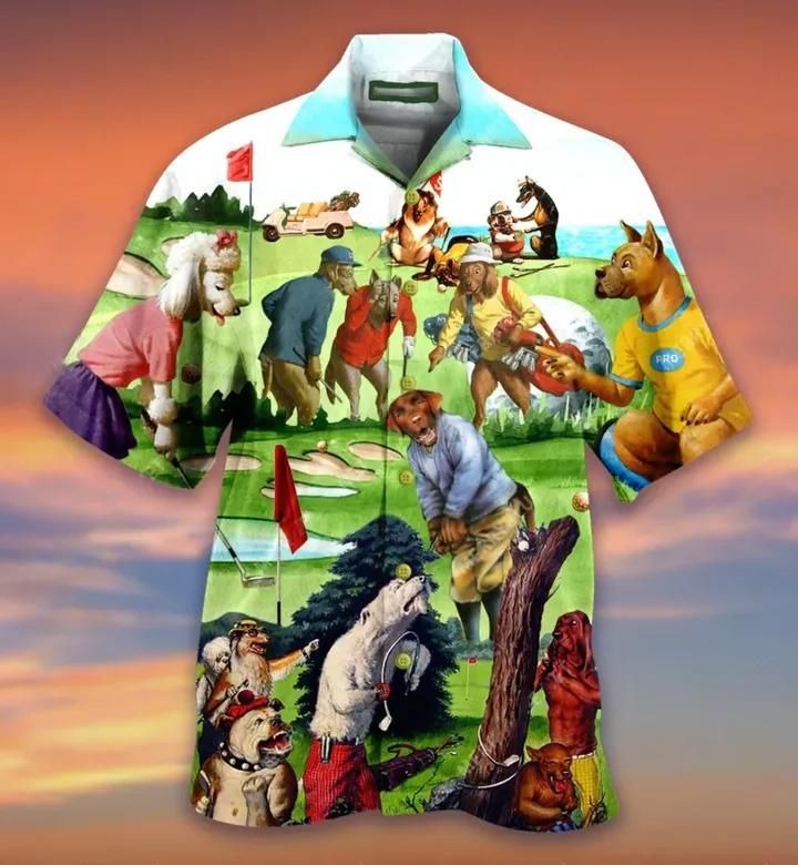 Golf Short Sleeve Hawaiian Shirt