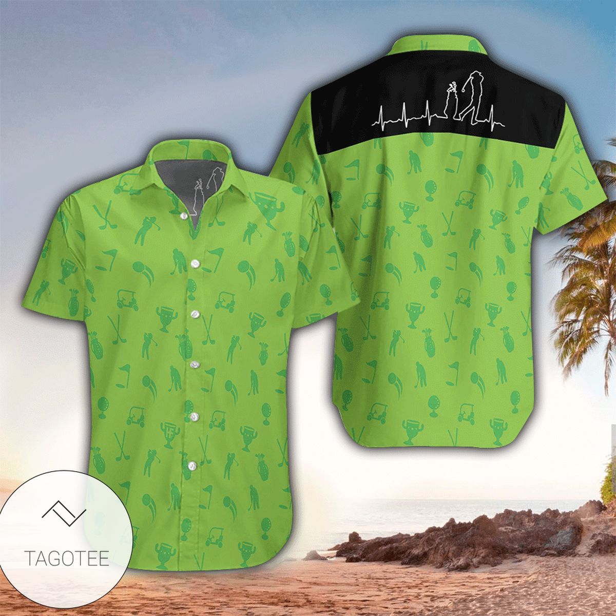 Golf Hole Breakthrough Hawaiian Shirt