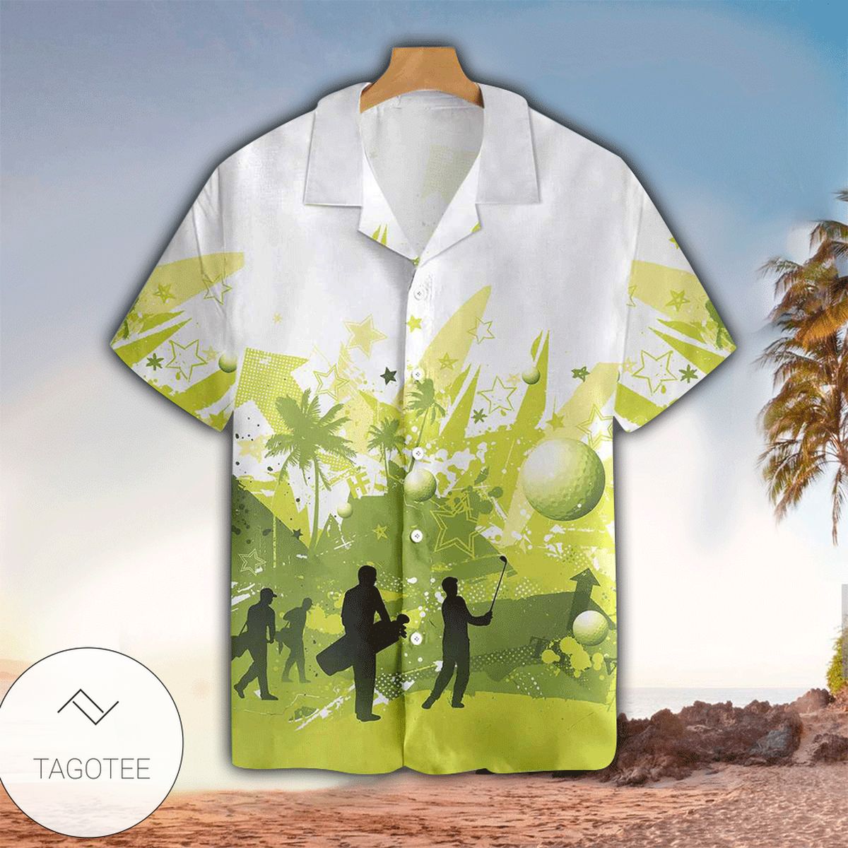 Golf Player Clothes And Accessories Illustration Hawaiian Shirt