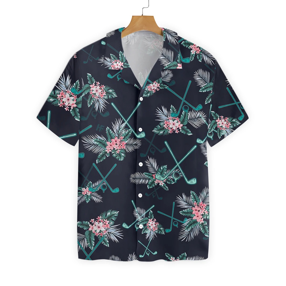 Goofy Blue Pattern Hawaiian Aloha Shirts