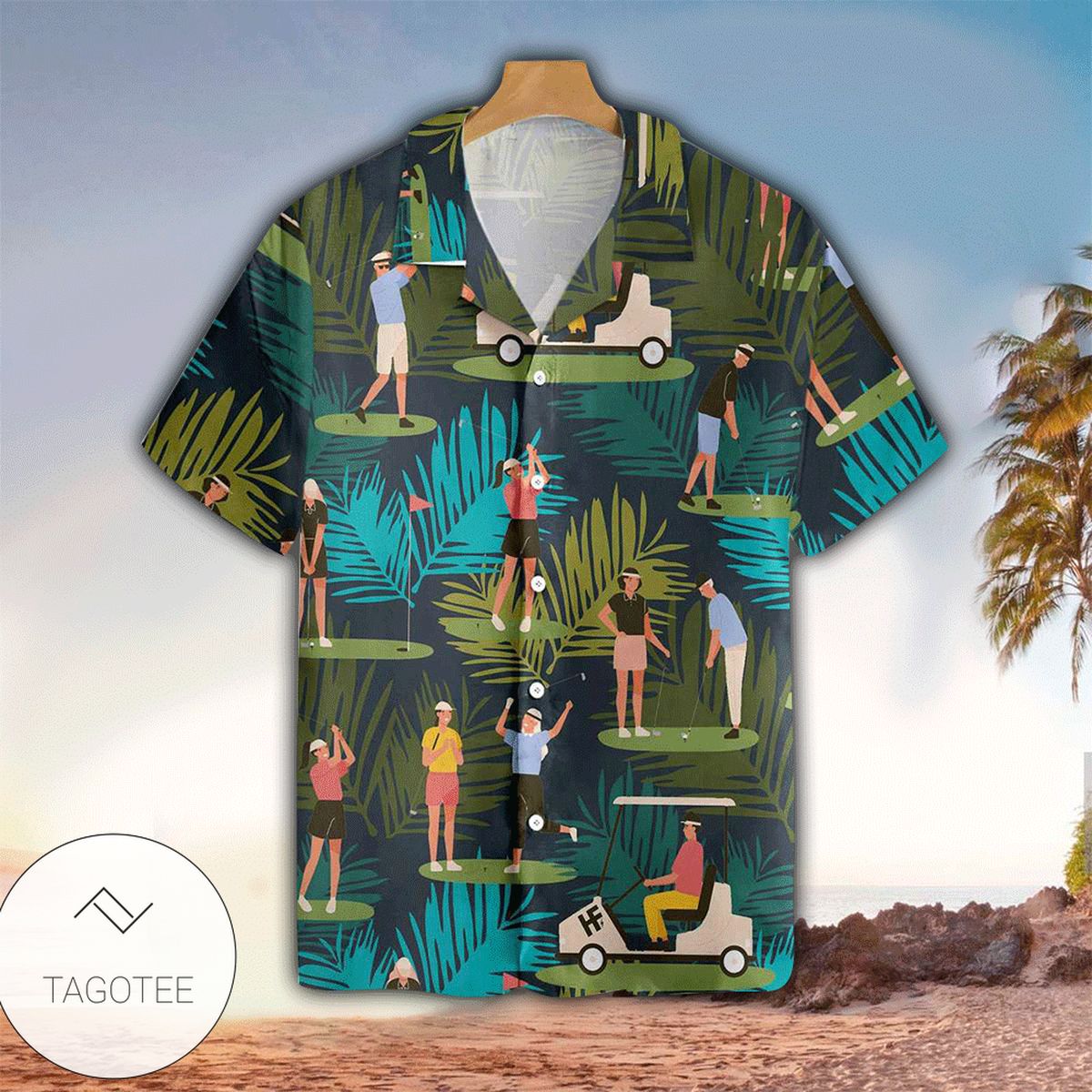 Golf’s In My Heart Hawaiian Shirt