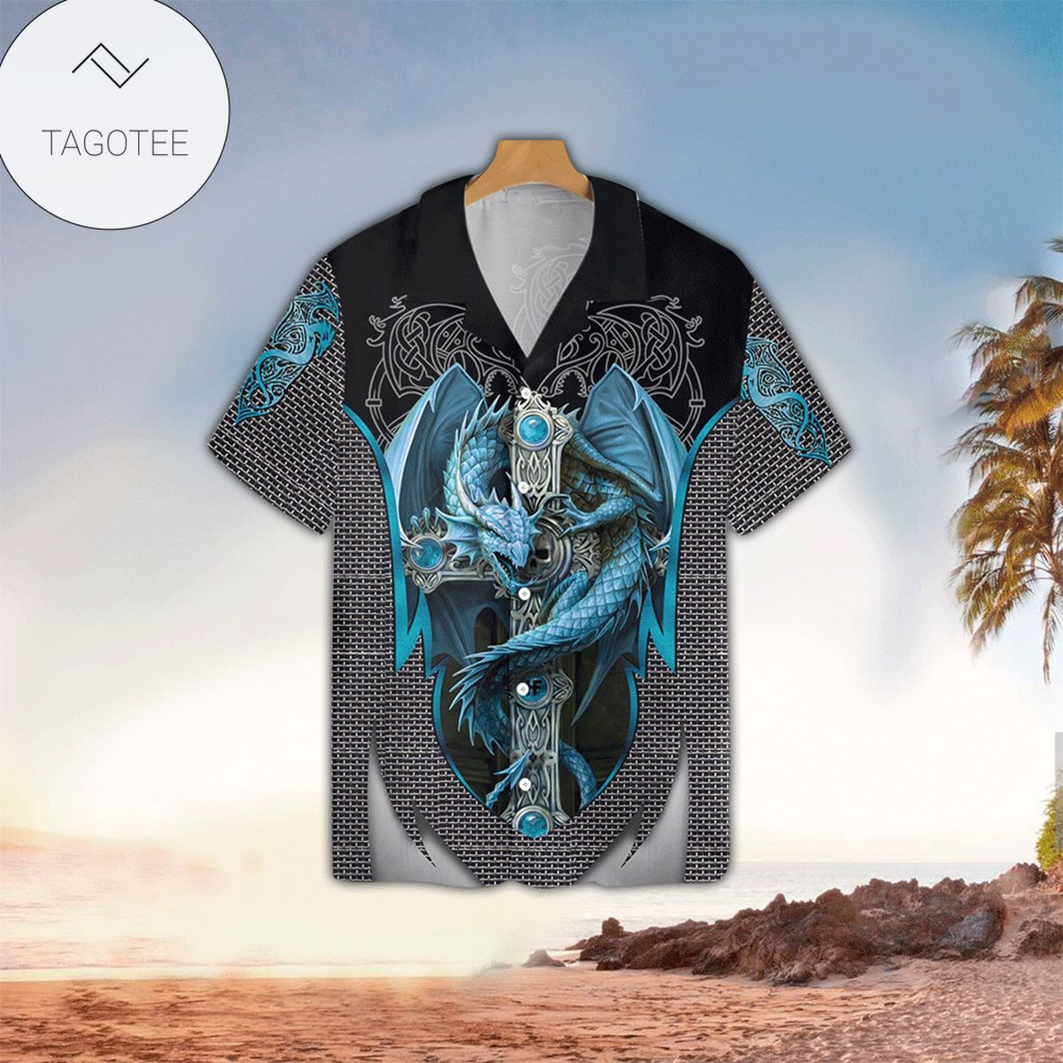 Goth Gang Cross Hawaiian Shirt