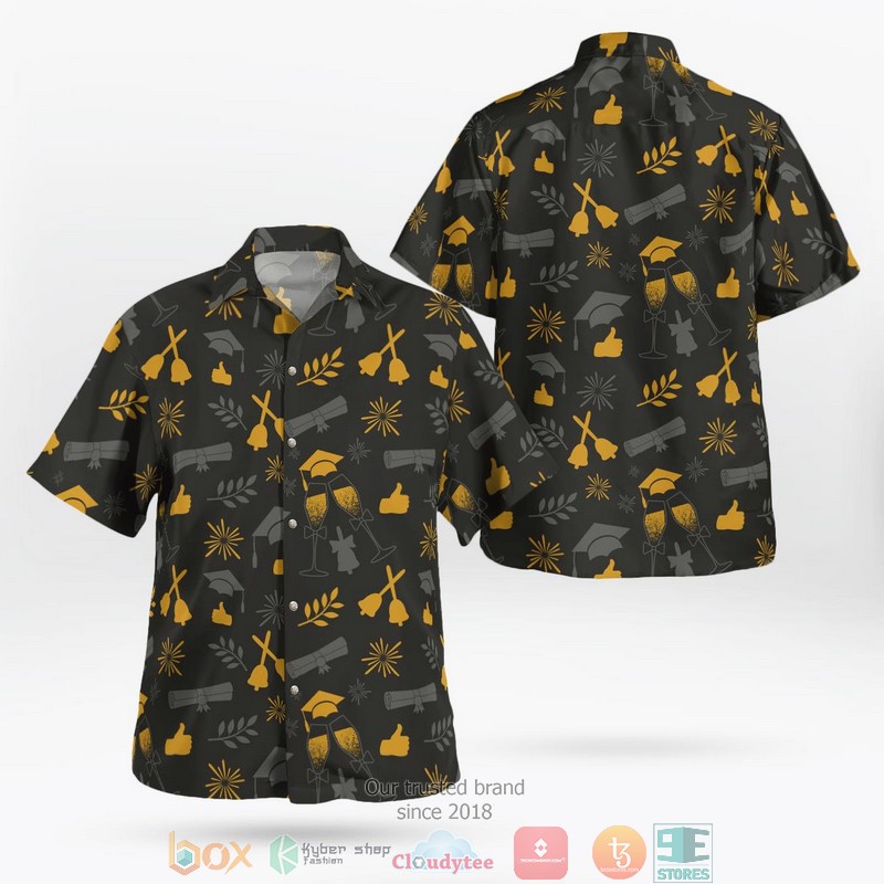 Graduation 2022 pattern Hawaiian Shirt