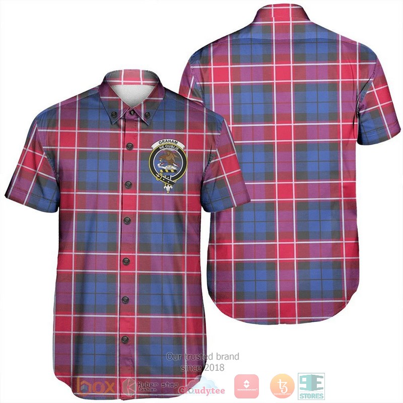 Graham of Menteith Red Tartan Hawaiian Shirt