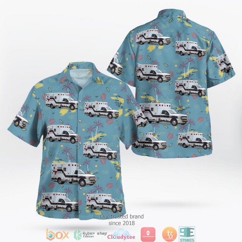 Grand Ducal Police Coban blue Hawaii 3D shirt